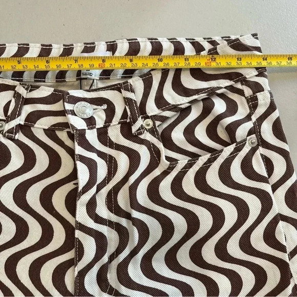 New with tags! Garage Retro 70s Wavy Print Bootcut Pants Size 3 - Picture 7 of 9
